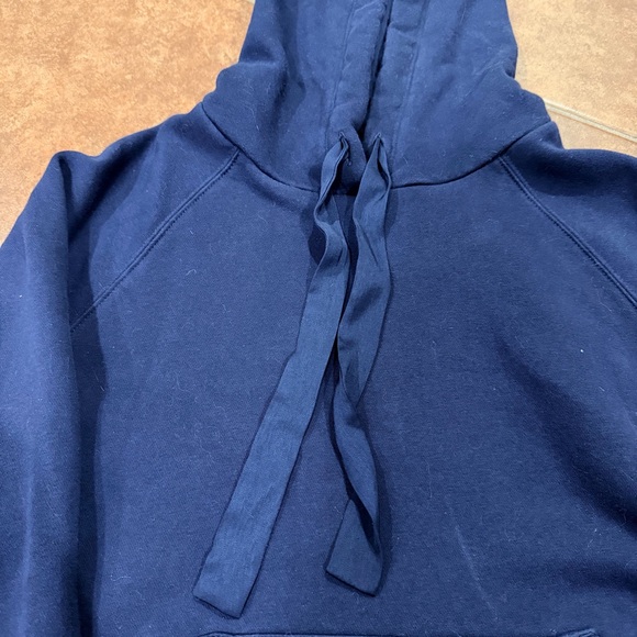 Banana Republic Navy Blue Hoodie with Satin Drawstring - Picture 2 of 7
